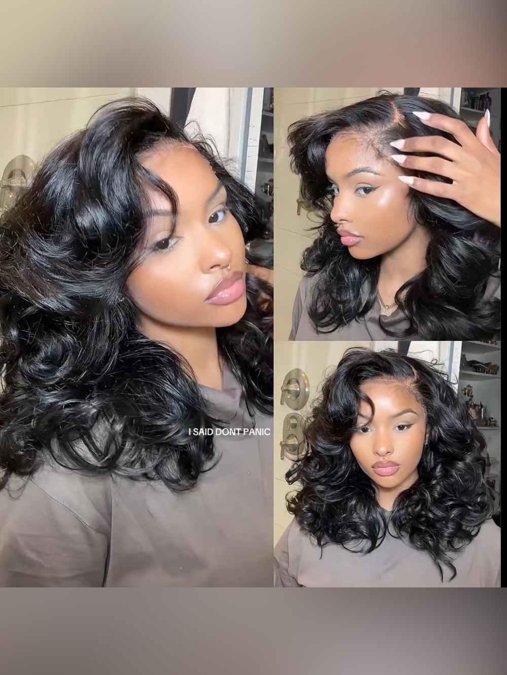 Sunber hair Pre-Styled 13x4 Body Wave Lace Frontal Wig Side Bangs Layered Cut